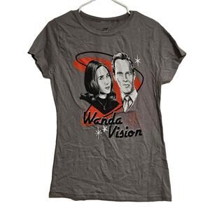 XL Juniors Marvel Wanda Vision short sleeve tshirt grey Hot Topic